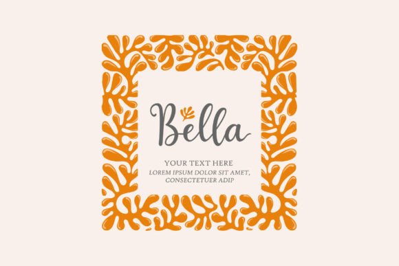 Coral Reef Decorative Blank Frame: Organic Design Assets