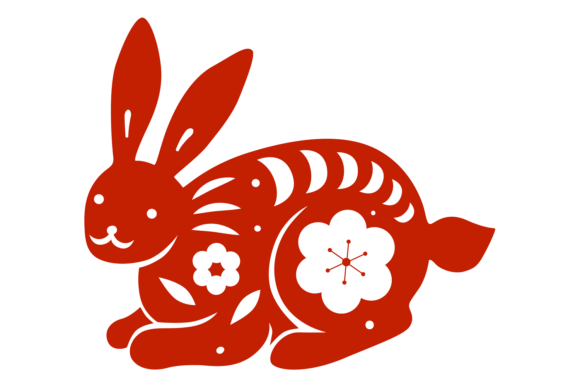 Decorative Asian Rabbit with Floral Patt: A Design Deep Dive