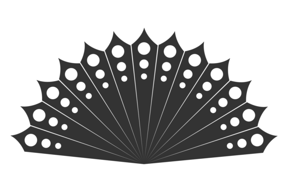 Decorative Fan Icon: Asian Paper Accesso for Authentic Design