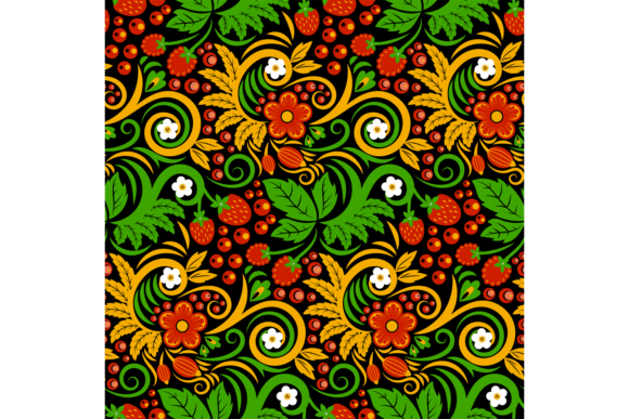 Decorative Floral Pattern: Seamless Botanical Design
