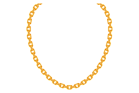 Decorative Golden Necklace: A Shiny Luxury Font for Bold Branding