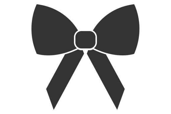 Decorative Ribbon Knot Black Icon: A Designer's Go-To Asset