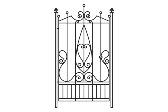 Elevate Your Design with Metal Fence Railing Ornament
