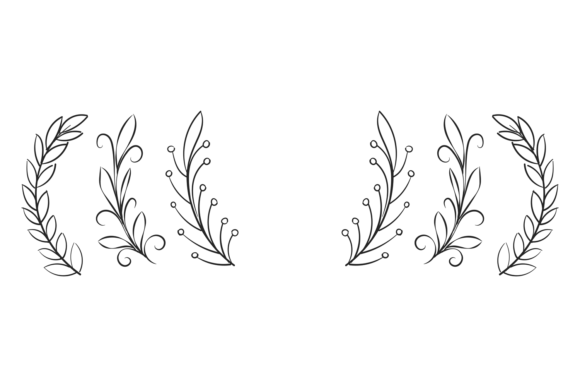 Floral Branches: Decorative Doodle Plant for Unique Design