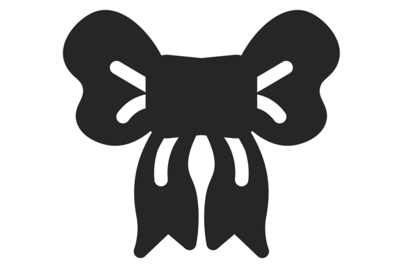 Gift Bow Black Icon: A Decorative Ribbon for Visual Impact