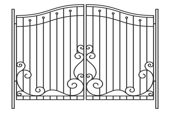 Iron Gates: Ornate Decorative Classic Wrought Iron