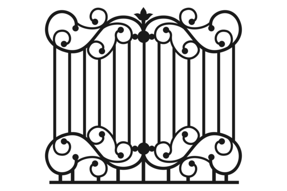 Ornate Park Fence: A Display Font with Classic Charm