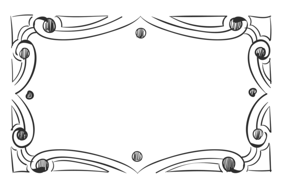 Unleash Your Creativity with Decorative Picture Frame Doodle Line Sc